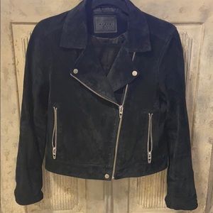 Blank NYC suede moto jacket